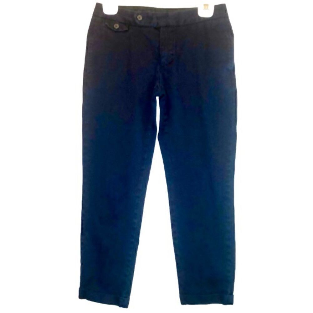 Ralph Lauren Sport Cuffed Ankle Length Chinos in Navy Blue Women’s 4